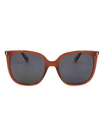 Polaroid Damskie okulary przeciwsłoneczne w kolorze jasnobrązowo-czarnym