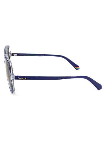 Polaroid Damskie okulary przeciwsłoneczne w kolorze granatowo-brązowym