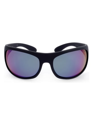 Polaroid Okulary przeciwsłoneczne unisex w kolorze granatowo-czarnym