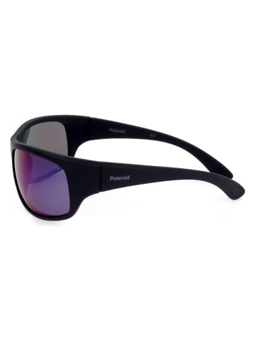 Polaroid Okulary przeciwsłoneczne unisex w kolorze granatowo-czarnym