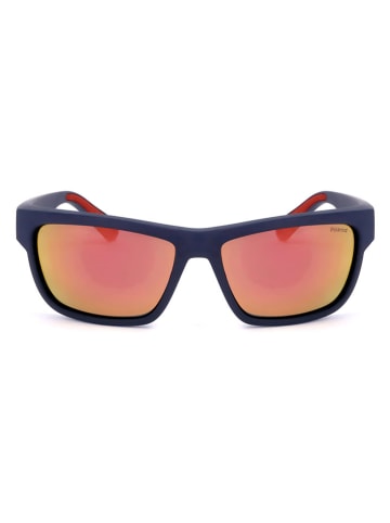 Polaroid Herren-Sonnenbrille in Dunkelblau/ Orange