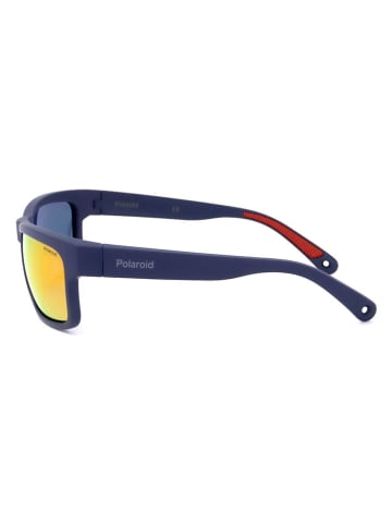 Polaroid Herren-Sonnenbrille in Dunkelblau/ Orange