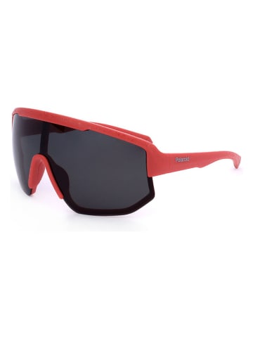 Polaroid Okulary przeciwsłoneczne unisex w kolorze czerwono-czarnym