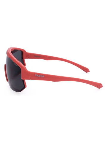 Polaroid Okulary przeciwsłoneczne unisex w kolorze czerwono-czarnym
