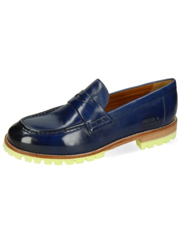 MELVIN & HAMILTON Leder-Mokassins "Regine 6" in Blau/ Gelb