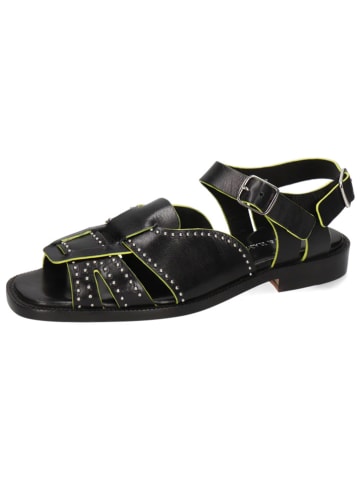 MELVIN & HAMILTON Leder-Sandalen "Everly 1" in Schwarz/ Limette