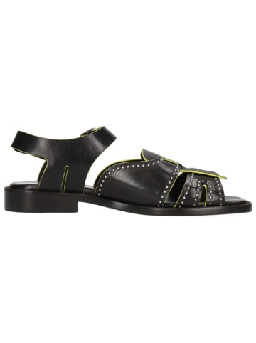 MELVIN & HAMILTON Leder-Sandalen "Everly 1" in Schwarz/ Limette