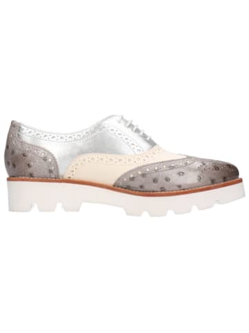 MELVIN & HAMILTON Leder-Schnürschuhe "Molly 2" in Grau/ Silber/ Beige