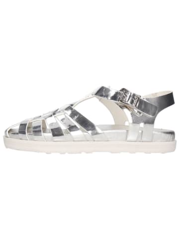 MELVIN & HAMILTON Leren enkelsandalen "Siri 1" zilverkleurig
