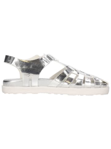 MELVIN & HAMILTON Leren enkelsandalen "Siri 1" zilverkleurig