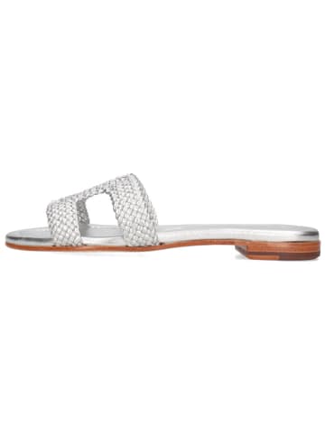 MELVIN & HAMILTON Leren slippers "Hanna 83" zilverkleurig