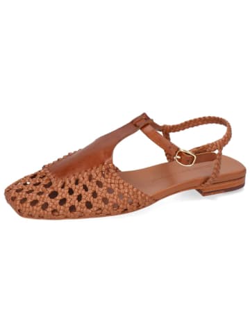 MELVIN & HAMILTON Leren enkelsandalen "Sandrine 6" lichtbruin