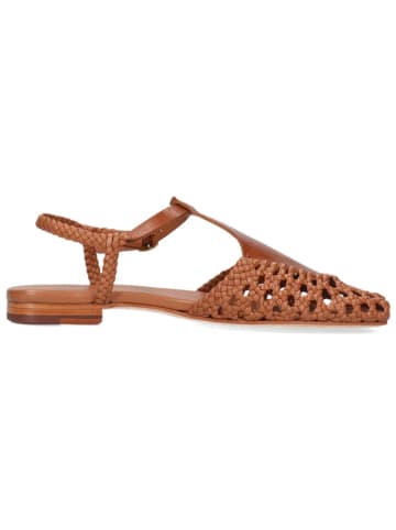 MELVIN & HAMILTON Leren enkelsandalen "Sandrine 6" lichtbruin