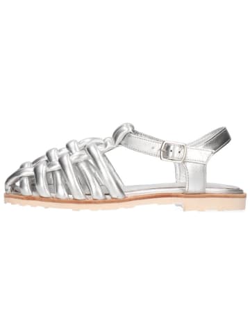 MELVIN & HAMILTON Leren enkelsandalen "Keyla 2" zilverkleurig