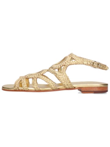 MELVIN & HAMILTON Leren sandalen "Elodie 80" goudkleurig