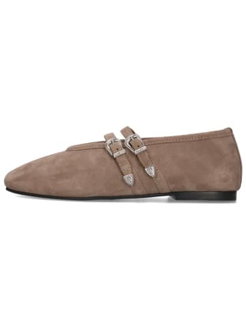 MELVIN & HAMILTON Leren ballerina's lichtbruin