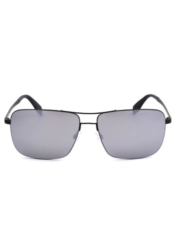 adidas Męskie okulary przeciwsłoneczne w kolorze czarno-błękitnym