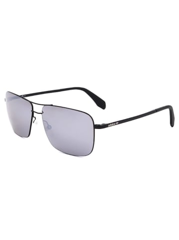 adidas Męskie okulary przeciwsłoneczne w kolorze czarno-błękitnym