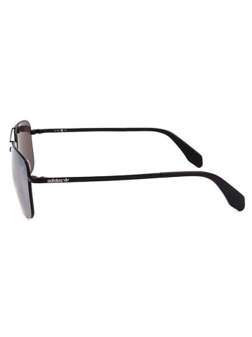 adidas Męskie okulary przeciwsłoneczne w kolorze czarno-błękitnym