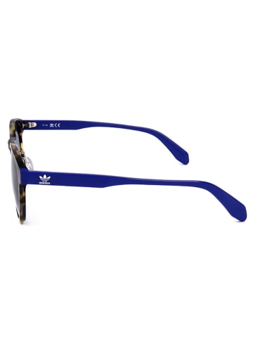 adidas Męskie okulary przeciwsłoneczne w kolorze brązowo-niebieskim