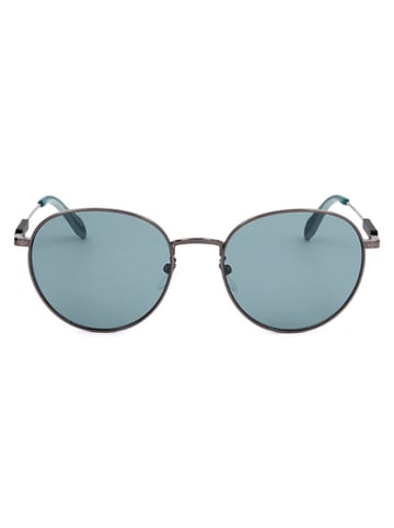 adidas Okulary przeciwsłoneczne unisex w kolorze srebrno-turkusowym