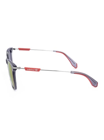 adidas Unisex-Sonnenbrille in Grau/ Silber/ Rot/ Gelb