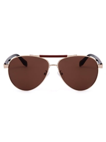 adidas Herren-Sonnenbrille in Gold/ Braun