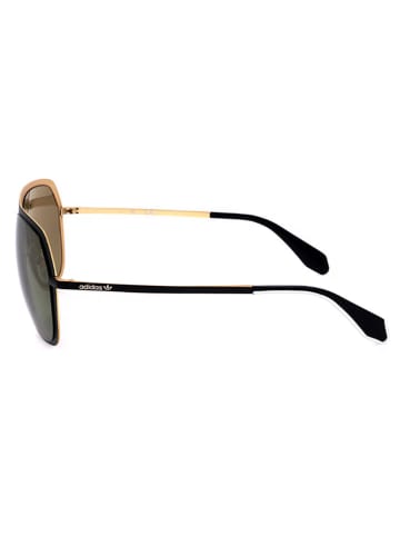adidas Herren-Sonnenbrille in Schwarz/ Gold/ Grün