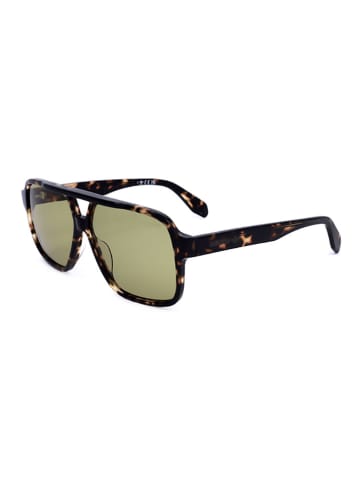 adidas Herren-Sonnenbrille in Braun/ Grün