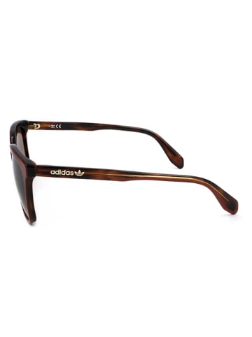 adidas Okulary przeciwsłoneczne unisex w kolorze czerwono-brązowym