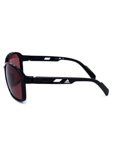 adidas Damskie okulary przeciwsłoneczne w kolorze czarno-czerwonym