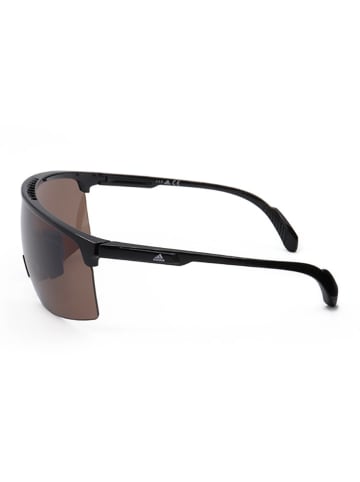 adidas Męskie okulary przeciwsłoneczne w kolorze czarno-brązowym