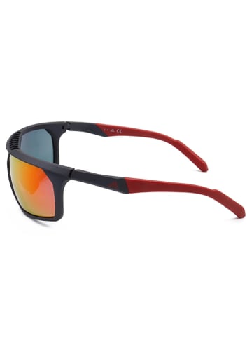 adidas Okulary przeciwsłoneczne unisex w kolorze czarno-czerwono-żółtym