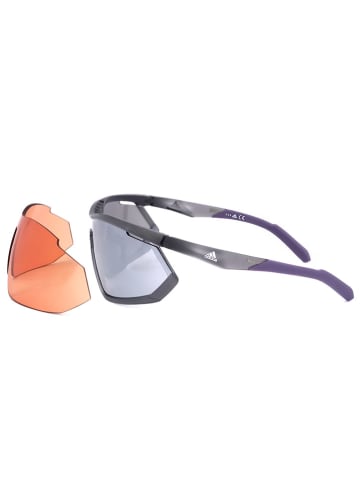 adidas Damen-Sonnenbrille in Grau/ Lila