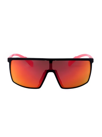 adidas Okulary przeciwsłoneczne unisex w kolorze czarno-różowo-czerwono-żółtym
