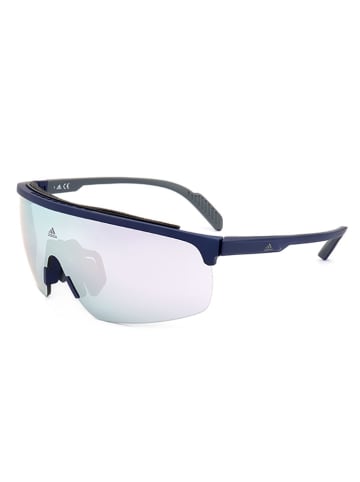 adidas Okulary przeciwsłoneczne unisex w kolorze granatowo-błękitnym