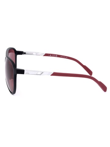 adidas Unisex-Sonnenbrille in Schwarz/ Rot