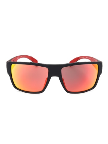 adidas Męskie okulary przeciwsłoneczne w kolorze czarno-żółto-czerwonym