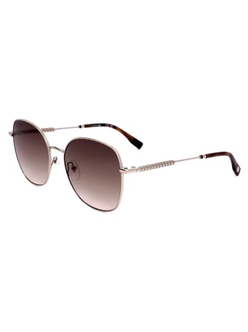 Lacoste Damskie okulary przeciwsłoneczne w kolorze złoto-brązowym