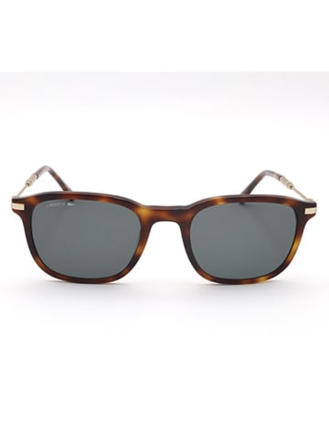 Lacoste Unisex-Sonnenbrille in Havana-Gold/ Grau