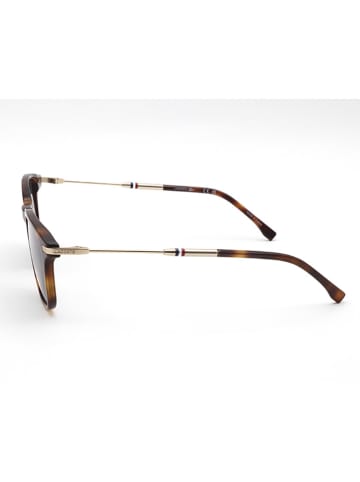 Lacoste Unisex-Sonnenbrille in Havana-Gold/ Grau