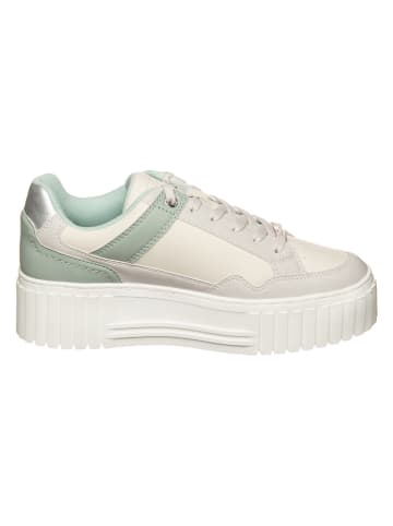 s.Oliver Sneakers in Weiß/ Mint