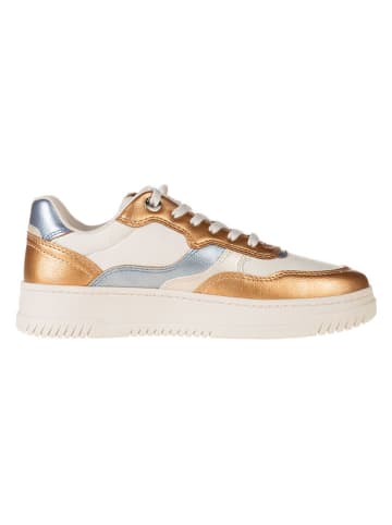 s.Oliver Sneakersy w kolorze biało-błękitno-jasnobrązowym