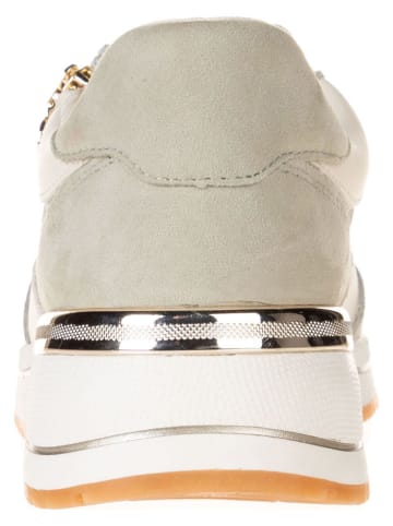 s.Oliver Skórzane sneakersy w kolorze khaki