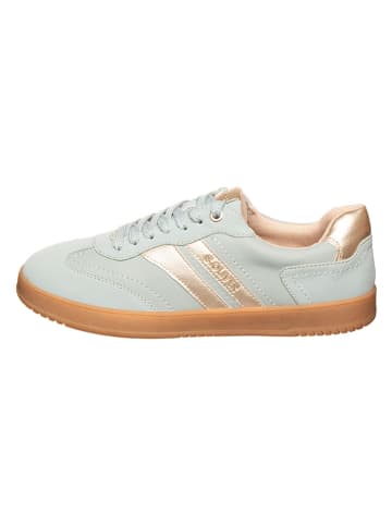 s.Oliver Sneakers in Hellblau/ Gold