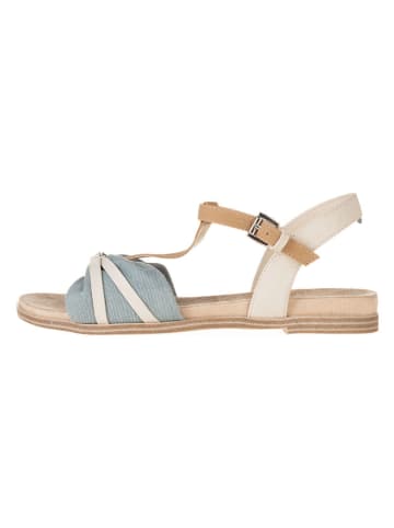 s.Oliver Sandalen lichtblauw/beige