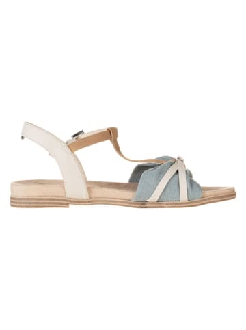 s.Oliver Sandalen in Hellblau/ Beige