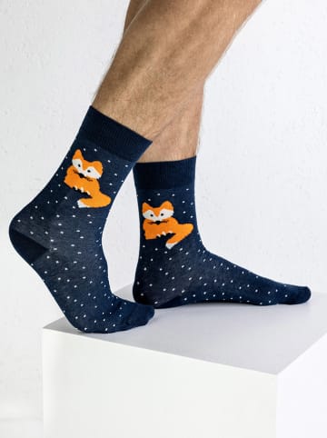 Funky Steps 3-delige set: sokken donkerblauw