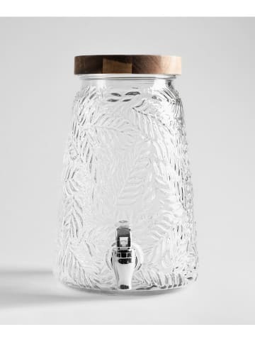 Homla Getränkespender "Remo" in Transparent/ Hellbraun - 3,5 l