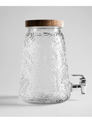 Homla Getränkespender "Remo" in Transparent/ Hellbraun - 3,5 l